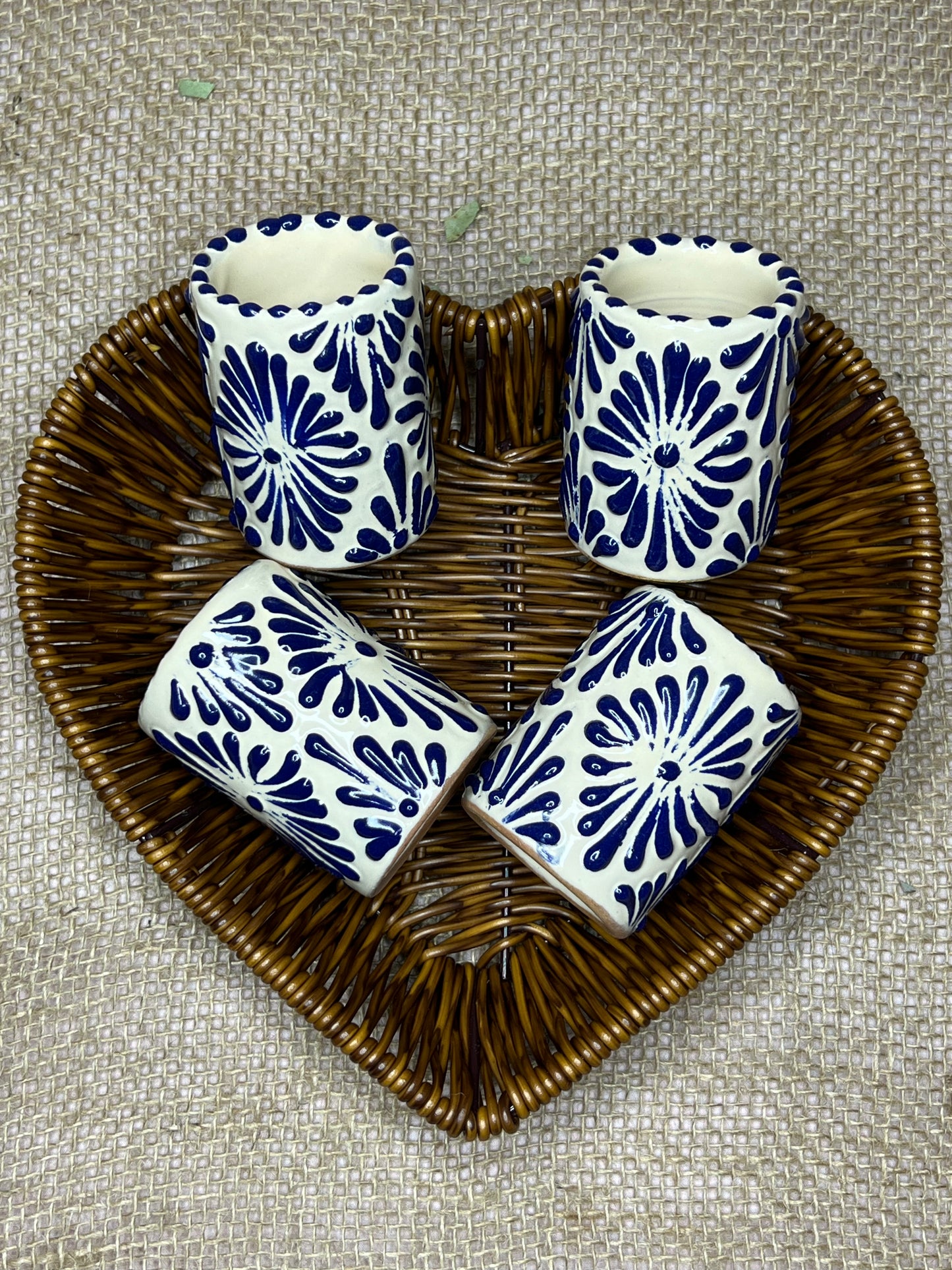 "Marina Cream" Talavera Tequila shots