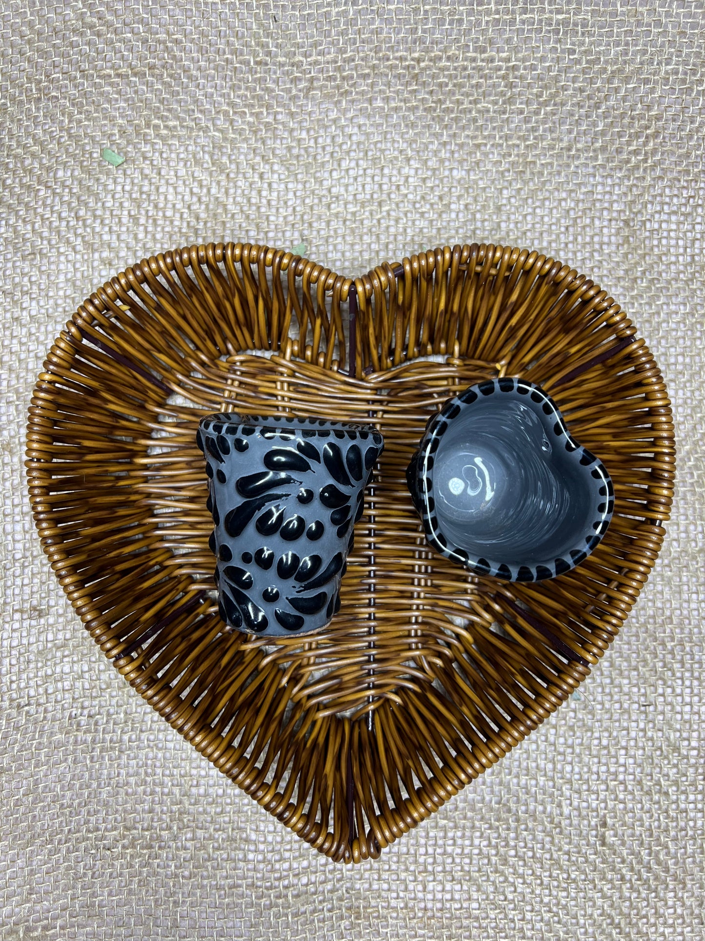 "Sombra Gris" Talavera Shot Glasses